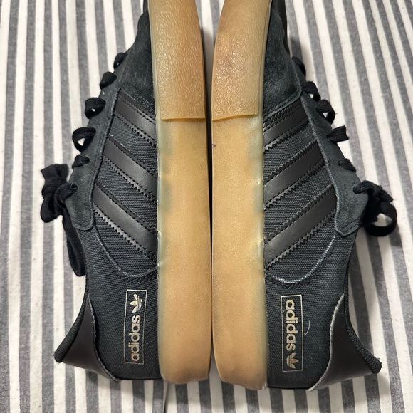 Adidas Black and Gum Sole Sneakers - Picture 1 of 9